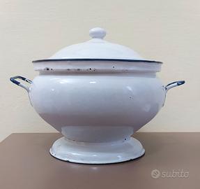 Zuppiera smaltata vintage