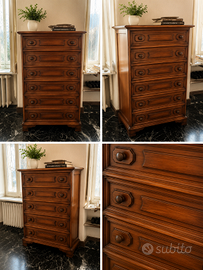 Coppia di settimini classici in legno massello