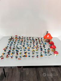 Lotto Enorme 130 Puffi Schleich vintage