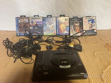 Mega drive e 6 giochi