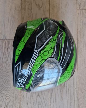 Casco Scorpion verde M 58 cm