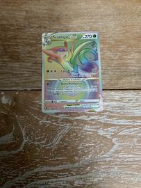 Carta pokemon serperior v astro arcobaleno