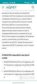 riscaldatore per acquario marino