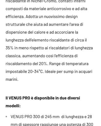 riscaldatore per acquario marino