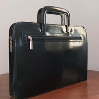 Borsa porta-documenti nero lucido Pollini