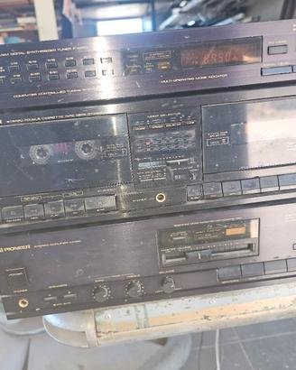 Stereo Pioneer Anni 80 Amp+Radio+Cassette  vintag
