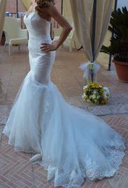 Vestito sposa sirena di pizzo - taglia 42