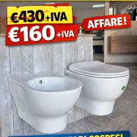 ULTIMA PROMO COPPIA SANITARI SOSPEPI RIMLESS