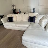 Divano bianco chaise Lounge