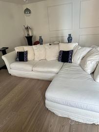 Divano bianco chaise Lounge