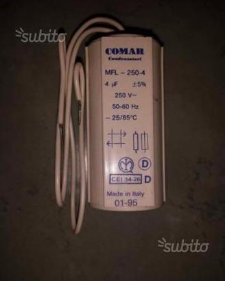Condensatori mfl-250-4 4mf 250v comar nuovi