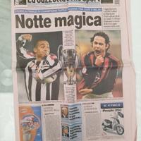 Gazzetta finale di Champions 2003- Milan Juventus