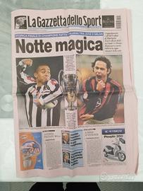 Gazzetta finale di Champions 2003- Milan Juventus