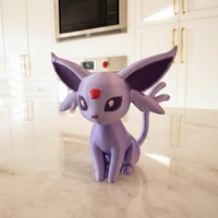 Pokémon Espeon Chibi Statuetta - Stampa 3D