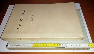 libro Dante RIME collezione Tallone Parigi 1942
