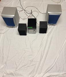 LG Micro Hi-Fi + altoparlanti Kenwood + casse Kenw