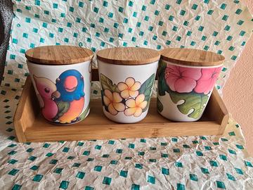 set barattoli thun