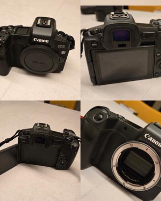 Canon Eos R + obbiettivi + Adattatore + zaino.