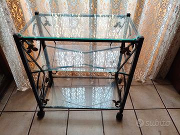 Carrello porta TV in ferro battuto 
