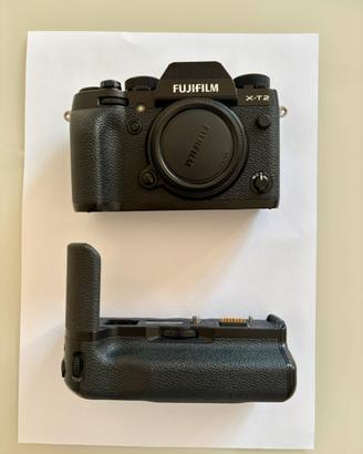 Fujifilm x-t2 con battery grip full set