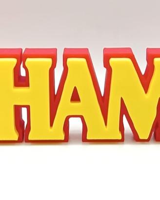 Logo Warhammer 25 CM Boardgames War Games Deco 3D