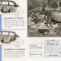 Dépliant Originale Fiat 600 Multipla