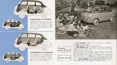 Dépliant Originale Fiat 600 Multipla