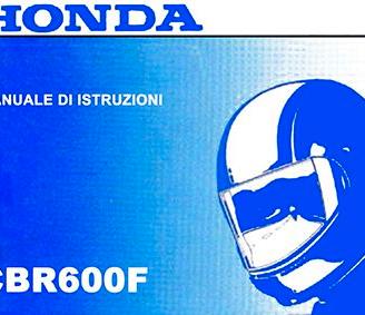 HONDA CBR 600 F- 1990  LIBRETTO USO E MANUTENZIONE