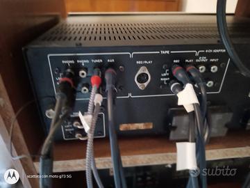 amplificatore più piastra cassette.