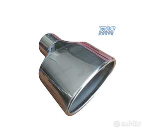 TERMINALE SCARICO OVALE IN ACCIAIO INOX TIPO RS4 C