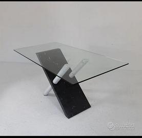 Tavolo Cattelan marmo/ cristallo