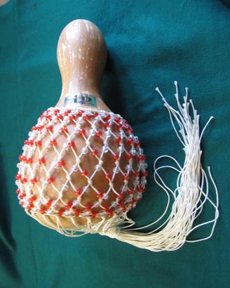 LATIN PERCUSSION SHEKERE TRADITIONAL IN ZUCCA