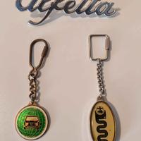 2 portachiavi vintage + scritta "Alfetta"