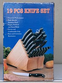 Set coltelli da cucina in acciaio 