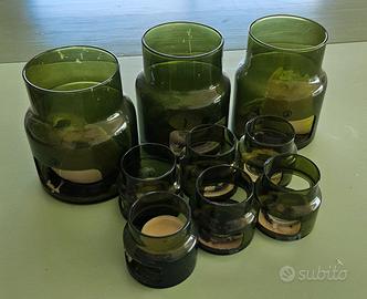 Portacandela di vetro da esterno