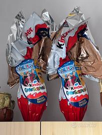 N. 2 uovo di pasqua Kinder One piece Funko Pop