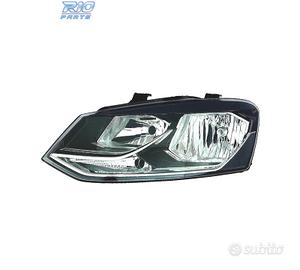 FARO SINISTRO VOLKSWAGEN VW POLO 14-17 FONDO NERO