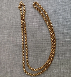 Collana Vintage MONET Gold Tone, 90 cm, 88gr