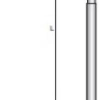 Palo zincato per illuminazione lunghezza mt 11