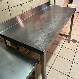 Banco da lavoro professionale acciaio inox