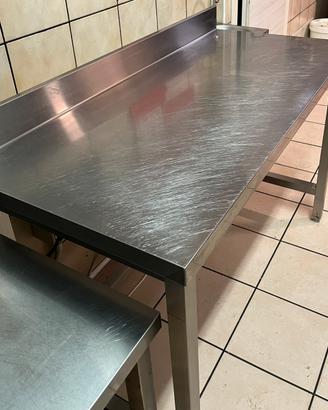 Banco da lavoro professionale acciaio inox