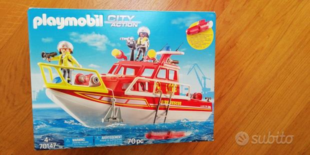 Playmobil - Barca dei Vigili del Fuoco 70147