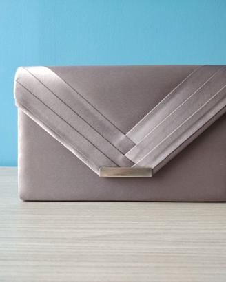 Borsa clutch colore tortora