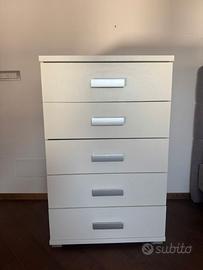 Cassettiera con 5 cassetti 70x110x45 cm
