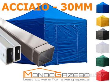 Gazebo 3x3 fiere mercatini PVC pieghevole 4pareti