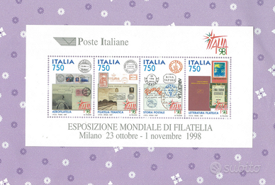 Francobolli Italiani ESPOSIZIONE MONDIALE FILATELI