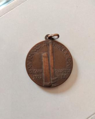 MEDAGLIA ALPINI: XIV ADUNATA ANNUALE X°ALPINI 1933