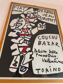 Manifesto Originale 1978 Jean Dubuffet Coucou Baza