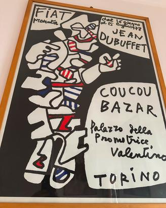 Manifesto Originale 1978 Jean Dubuffet Coucou Baza