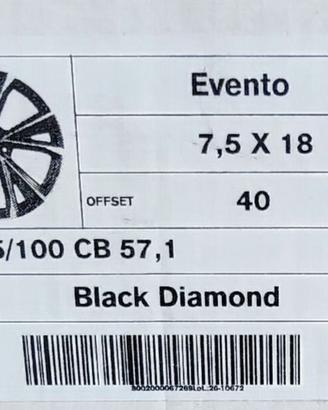 CERCHI NUOVI RAGGIO 18 POLLICI AUDI A1 - CPC320255